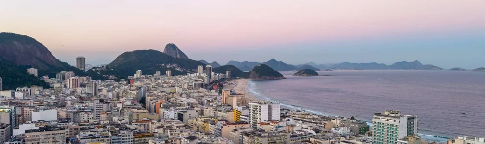 Panorama of Copacabana showing the neighbourhood, not the development location.
